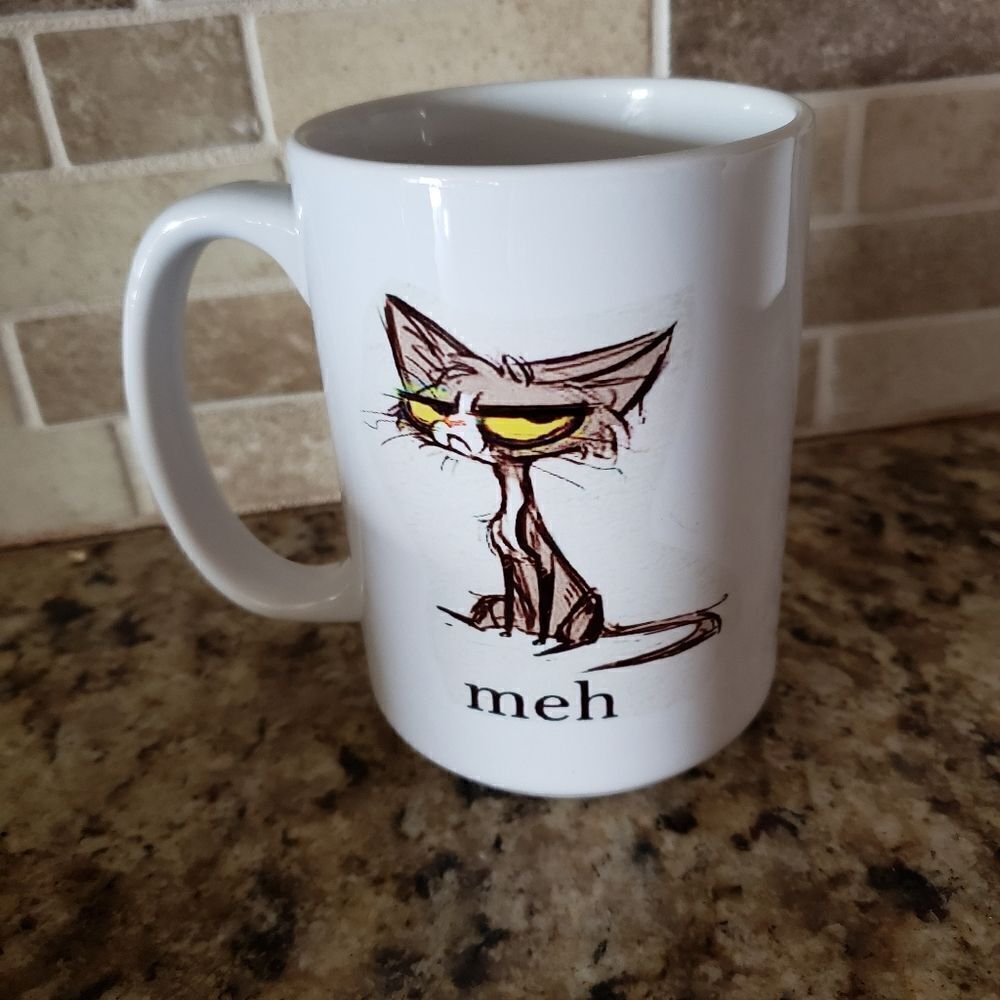 MugsBySandy Coffee Mug, 15 oz. Meh